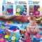 QUOKKA Baby Play Mat for Floor - Ocean ABC Rug for Kids Toddlers Infants - Extra Thick Large Padded Non-Slip Nursery Rug for Babies Crawling and Playing - Foldable Care Mat for Girls and Boys Playroom